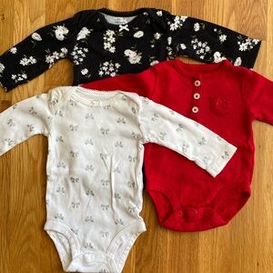 3M Carter’s Girl Long Sleeve Bodysuit Onesies